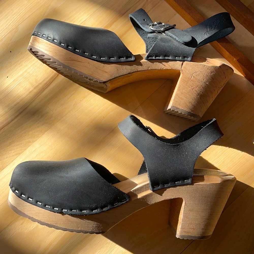 Black Leather Clogs from Lotta’s from Stockholm